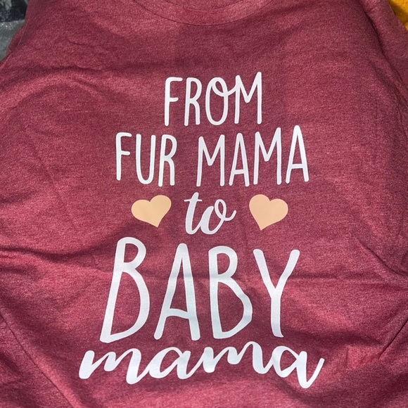 From Fur Mama to Baby Mama Mayernity T Shirt - Picture 1 of 2